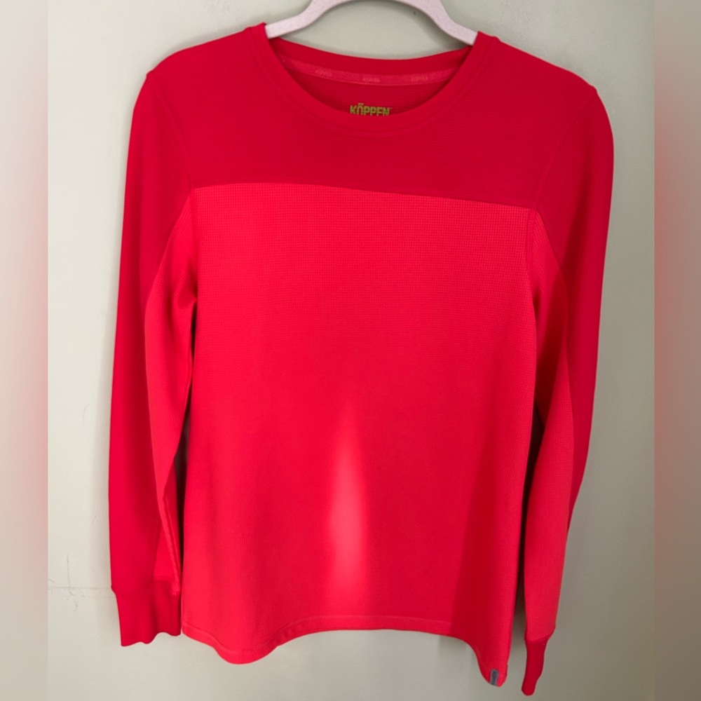 Koppen athletic shirt. Red/orange. Size Large. Great shape!